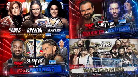 Every WWE Survivor Series Main Event Match Card 2018 2022 YouTube