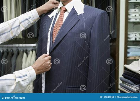 Tailor Fitting Man In Suit Stock Photo Image Of Business 191846058