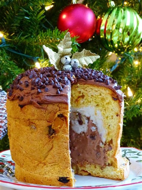 Ice Cream Stuffed Panettone Recipe Desserts Christmas Desserts