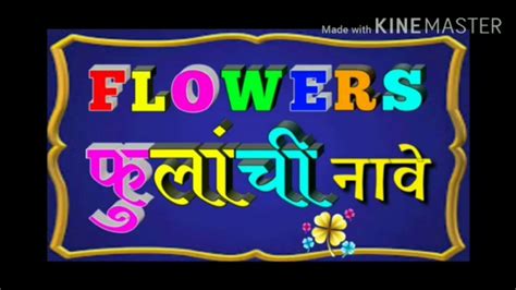 Maybe you would like to learn more about one of these? Names Of Flowers in Marathi - YouTube