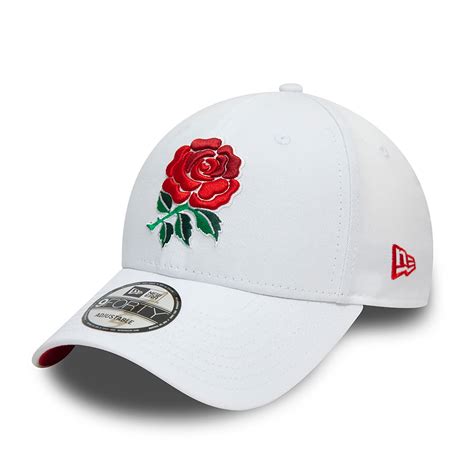 England Rugby New Era 9forty Rose Cap White