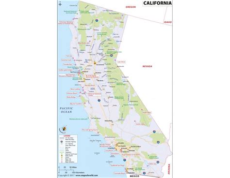 Buy Map Of California In Raster And Vector File Format