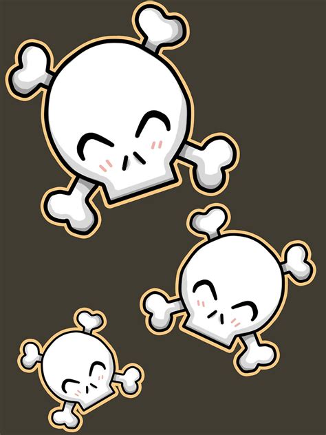Cute Skulls T Shirt By Nayume Redbubble