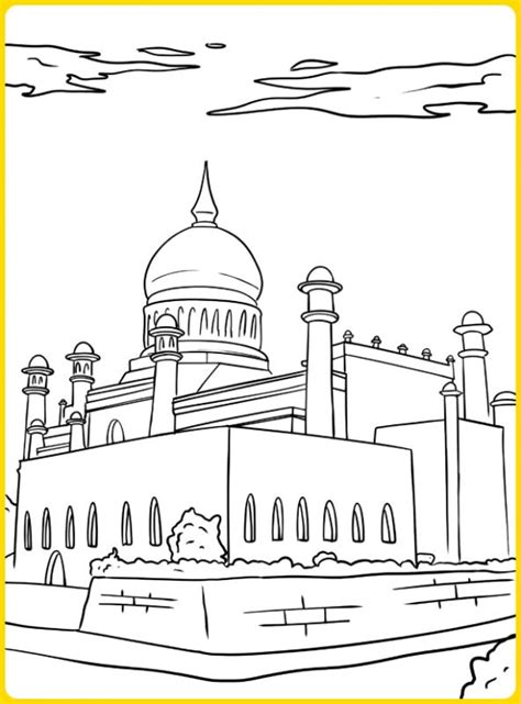 Unduh 70 Gambar Masjid Untuk Lomba Mewarnai Hd Terbaru Gambar