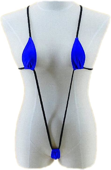 tinpia womens sexy black blue women micro monokini slingshot one piece swimsuit