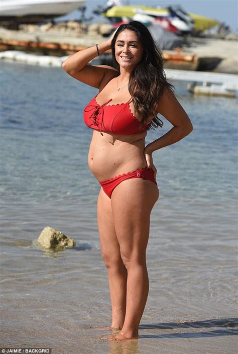 Pregnant Casey Batchelor Shows Off Her Bump In Lanzarote Daily Mail Online
