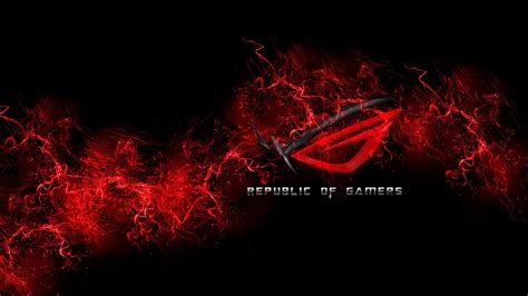Republic Of Gamers Logo Brand Free Animated Wallpaper
