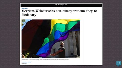 Merriam Webster Adds Non Binary Pronoun “they” Answers In Genesis