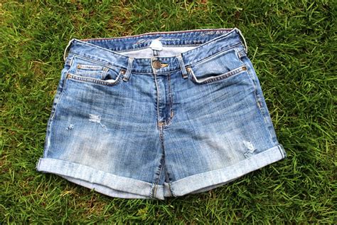 How To Diy Jean Cutoff Shorts Repurposing Old Denim