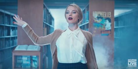 Margot Robbie Is A Scary Sexy Librarian In The Snl Season Premiere