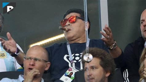 Maradona Spotted Smoking Despite The Ban At Fifa World Cup Notsoporangi