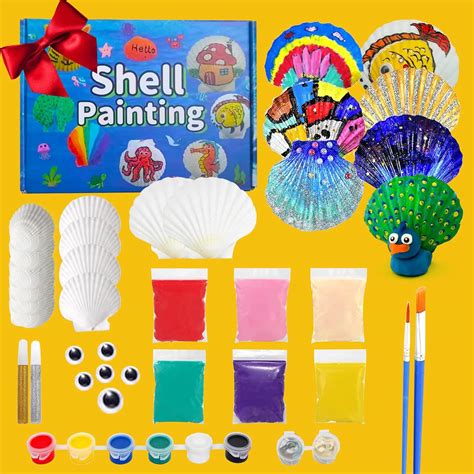 Amazon.com: wxfhtda Kids Seashell Painting Kit, Arts & Crafts Gifts for