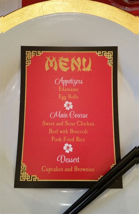 chinese food menu  examples format  examples