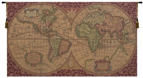 4.5 out of 5 stars 2. Old Map of the World Red Italian Wall Tapestry
