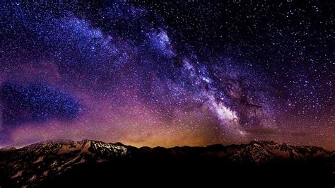 Hd Wallpaper Night Sky Screensaver Star Space Astronomy Scenics