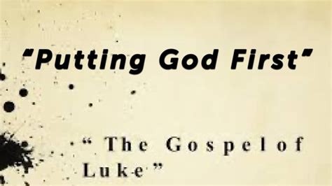 Putting God First Faithlife Sermons