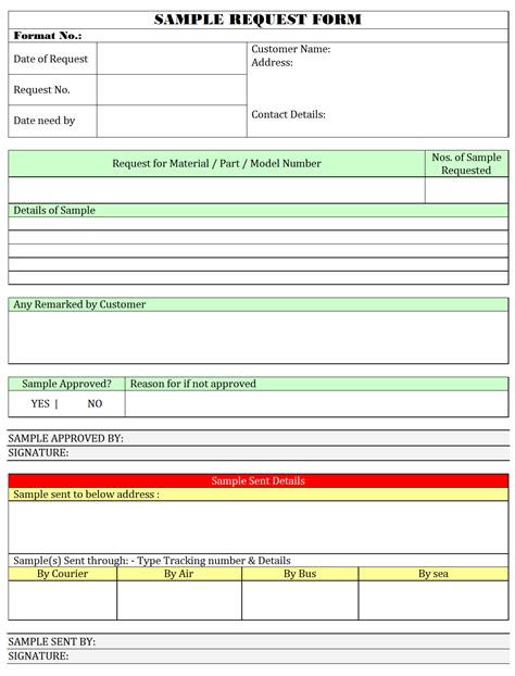 Editable Free Customer Service Request Forms In Pdf Ms Word Excel Vacation Form Examples