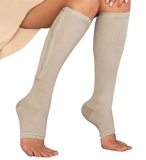 Thigh High Compression Stockings With Zipper Product Story