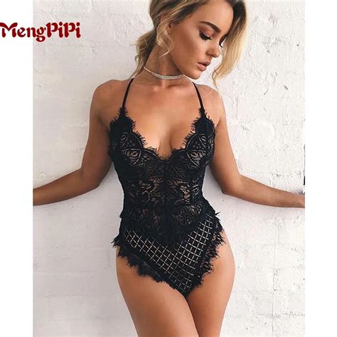 Buy Mengpipi Sexy 2017 Lace Patchwork Jumpsuits Summer Women Slim Sleeveless