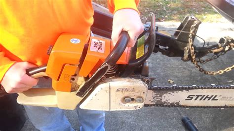 Buckle up your safety chaps, because the history of this brand rivalry is weird (seriously, there are medieval swedish kings and nazis). Stihl MS 044 Chainsaw - YouTube