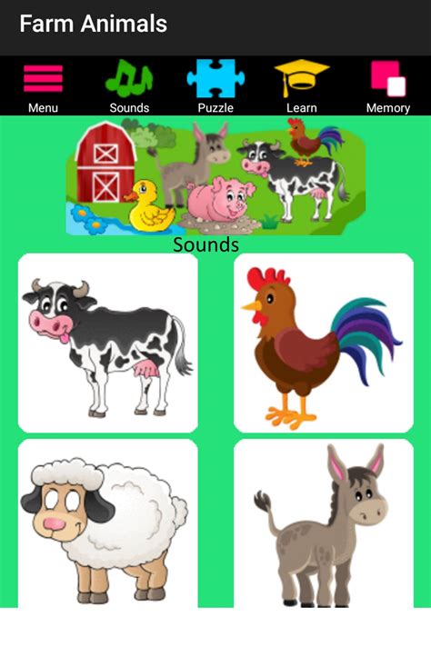 Flashcards Farm Animal Kids For Android Apk Download
