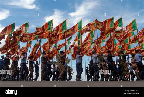 Sri Lankan Military Soldiers Take Part In Rehearsals For The 70th