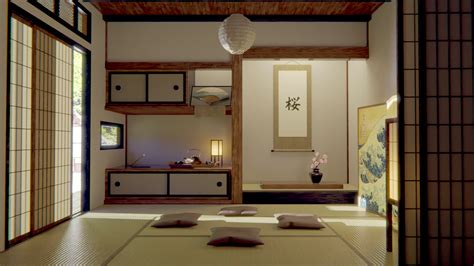 Tokonoma Japanese Traditional Interior Japanese Apartment Japanese