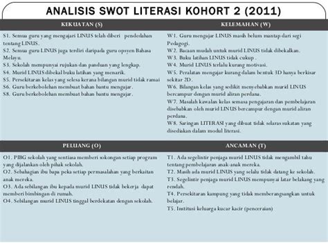 Analisis Swot Bahasa Melayu Analisis Swot Panitia Bahasa Contohnya