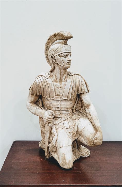23 Kneeling Roman Soldier Statue Grs 17001 Art Of History Sculpture
