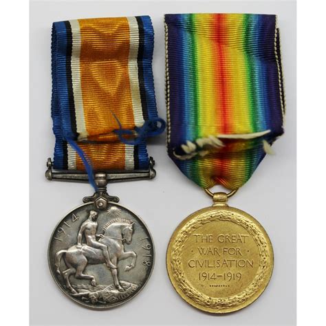 Ww1 British War And Victory Medal Pair Pte J Maddison East Yorkshire