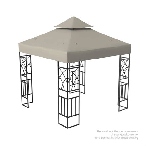 This easy to install 10x10 yard canopy cover is perfect for your patio, pool, or backyard. Kenley Gazebo Canopy Replacement Top 10x10 - Double Tier ...