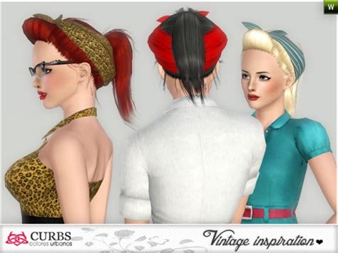 My Everyday Pinup Hairstyle With Bandana By Colores Urbanos By The Sims