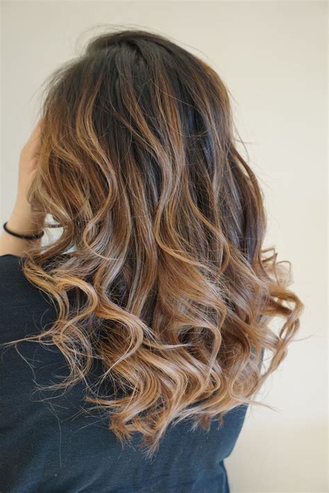 Caramel Ombre Balayage Style On Asian Hair By Mai Style