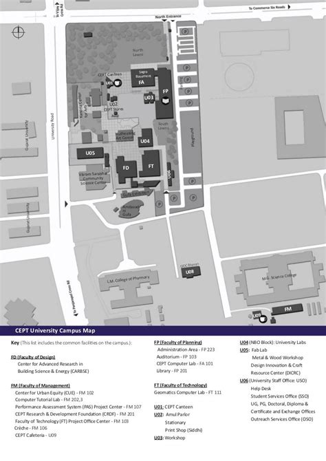 Cept Campus All Master Plan Maps