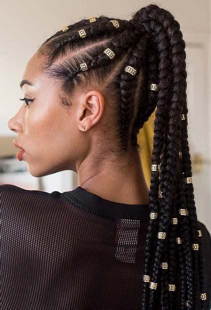 Top Braided Ponytail Hairstyles 2019 For Black Women