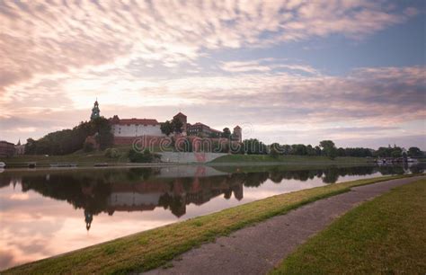 Krakow Sunrise View Of The City Landscape Stock Image Image Of