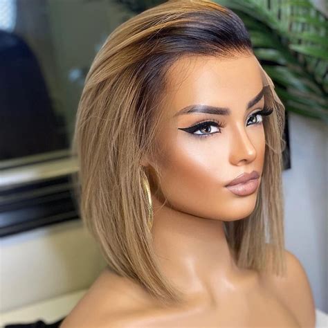 human hair ash blonde hd lace front wig ugel01ep gob pe