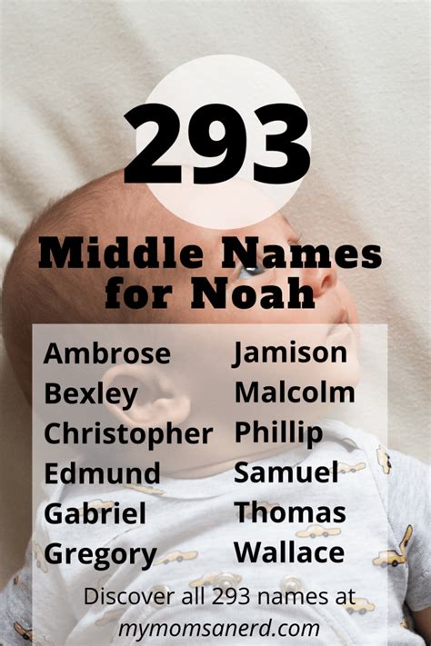 Middle Names For Noah 219 Ideas For Your Boy My Moms A Nerd