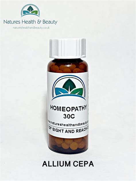 Allium Cepa 30c Homeopathy Pillules Natureshealthandbeauty