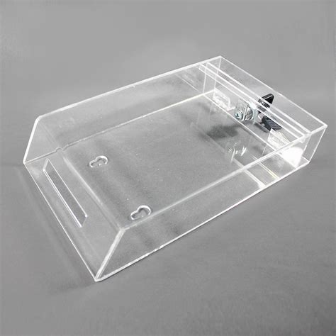 Custom Wall Mounted Clear Plastic Acrylic Mail Box Collection Letter