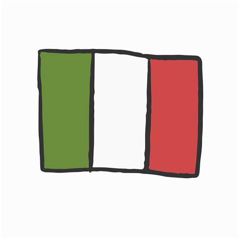 Hand Drawn Flag Of Italy Download Free Vectors Clipart Graphics
