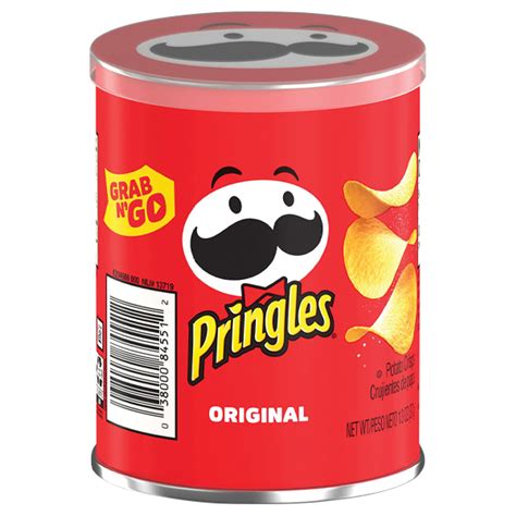 Pringles Grab And Go Cans Original 13 Ounce Cans 12ct Box