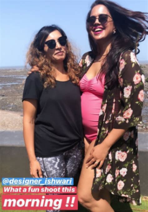 here s how mom to be sameera reddy is celebrating her pregnancy