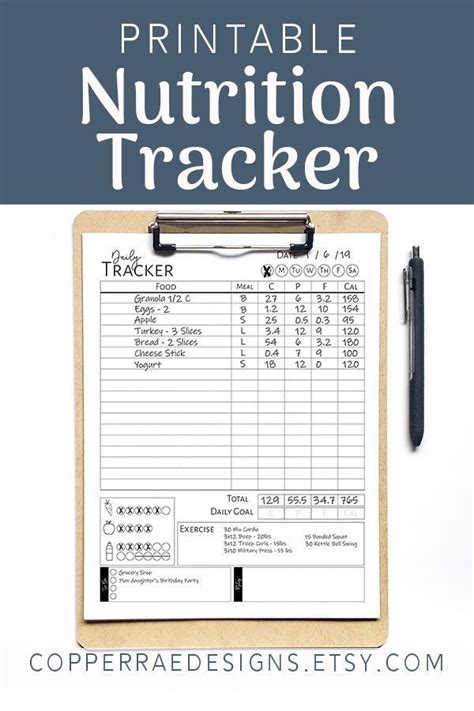 Free Printable Calorie Tracker Coursehac