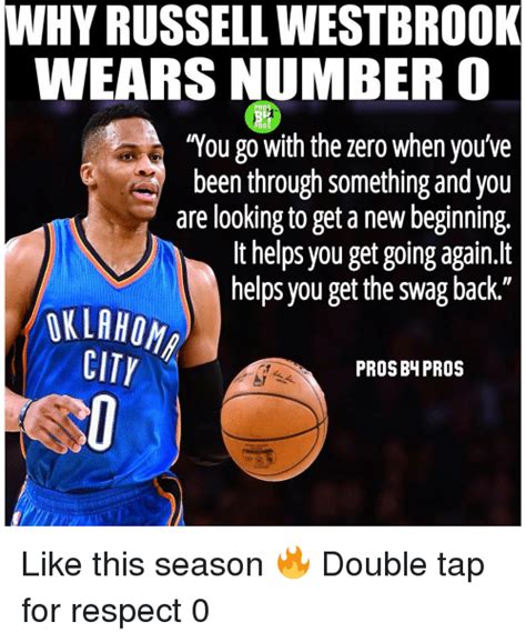 Russell westbrook ретвитнул(а) why not? WHY RUSSELL WESTBROOK WEARS NUMBER O PROS You Go With the ...