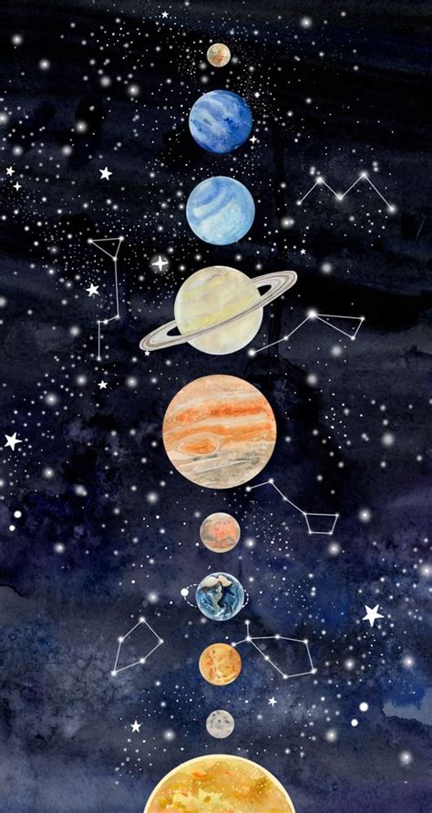 Solar System Art Print By Leanya X Small In 2020 Solar System Art
