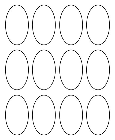 Small Oval Template Printable Free
