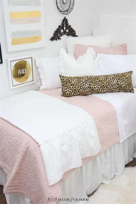 Blush Pink Dorm Room Ideas And Inspiration Pink Dorm Rooms Pink Dorm