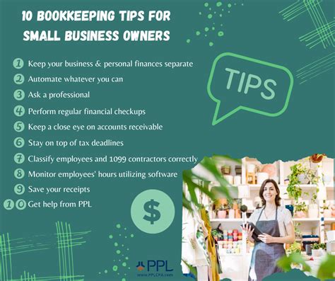 10 Bookkeeping Tips For Small Business Owners Ppl Cpa