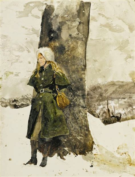 Art Collector Andrew Wyeth In The Orchard Helga In Orchard